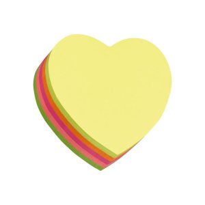 BLOCK DE NOTAS ADHESIVA FORMA CORAZON