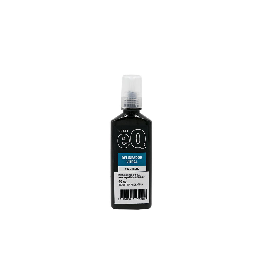 DELINEADOR VITRAL EQ NEGRO X 40 CC